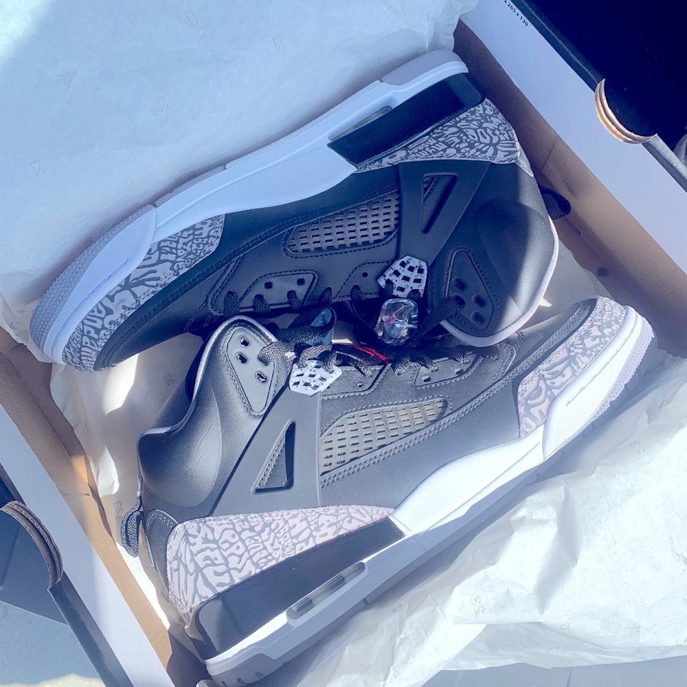 Brand new , never worn , black cement , Jordan Spizikes